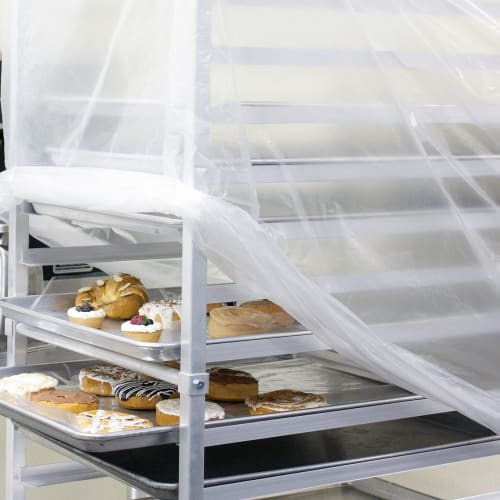 Tuffgards High Density Disposable Bun Pan Rack Covers 52" x 80"